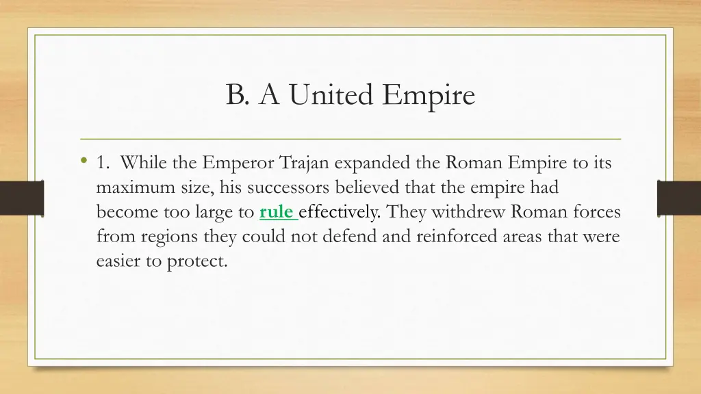 b a united empire