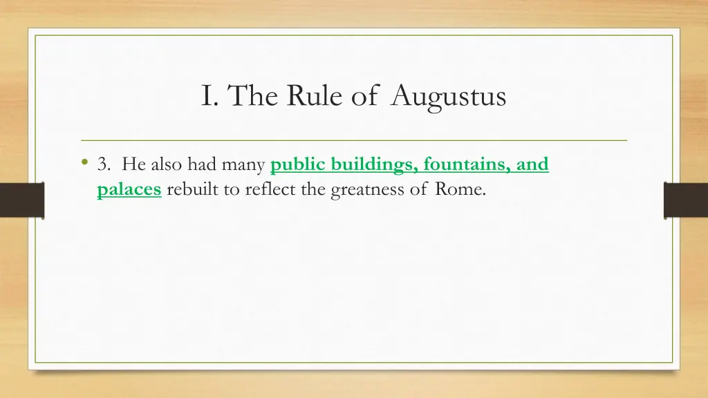 i the rule of augustus 3