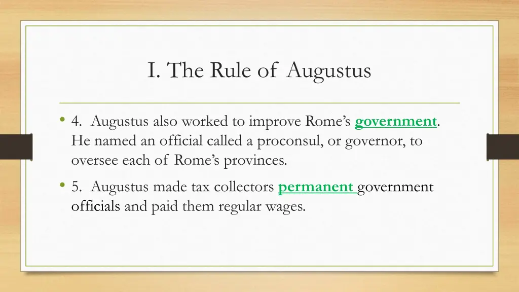 i the rule of augustus 4