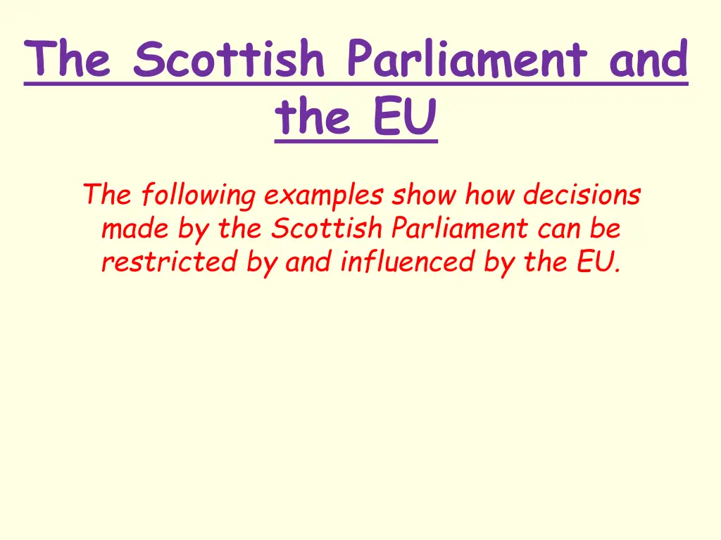 the scottish parliament and the eu