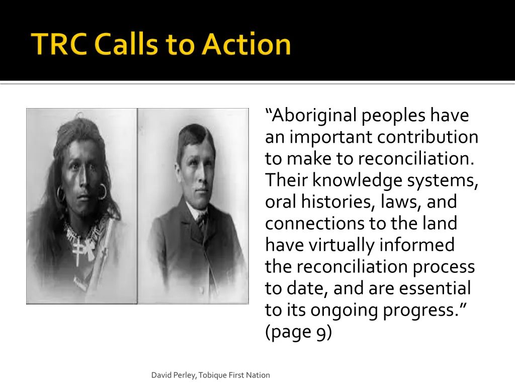 aboriginal peoples have an important contribution