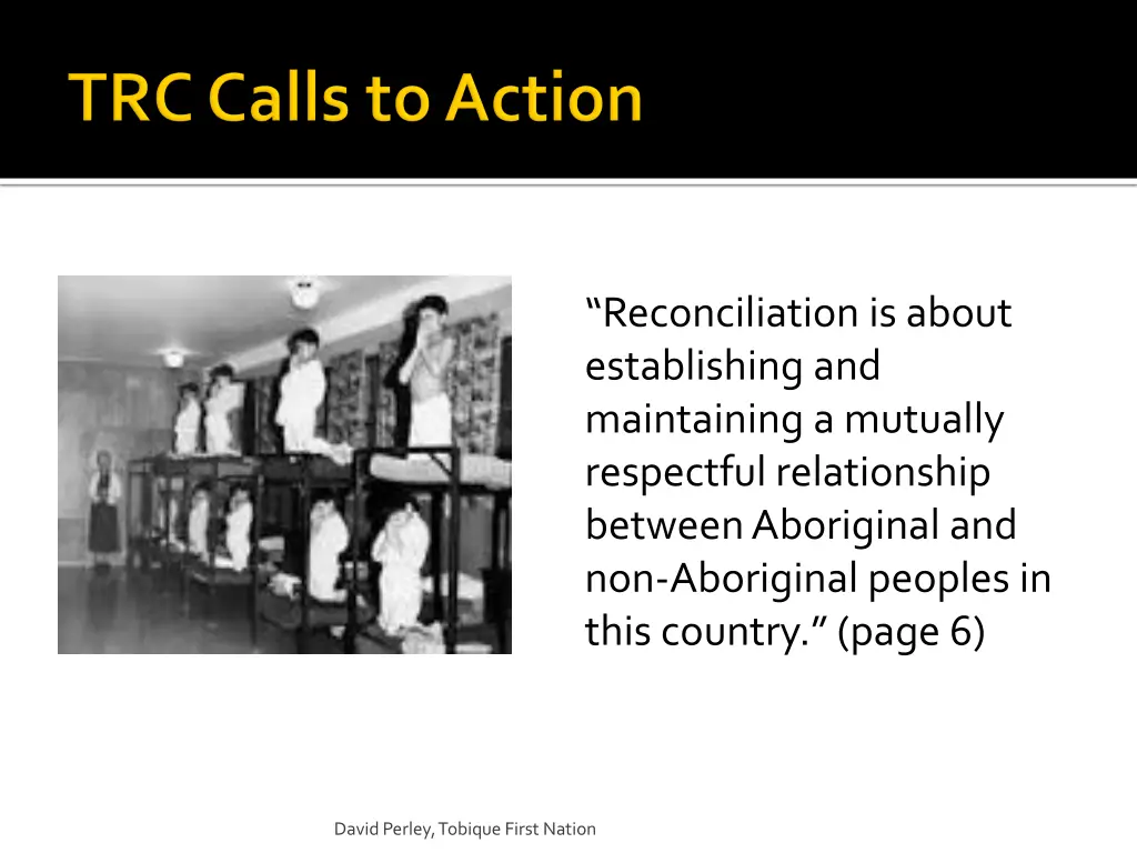 reconciliation is about establishing