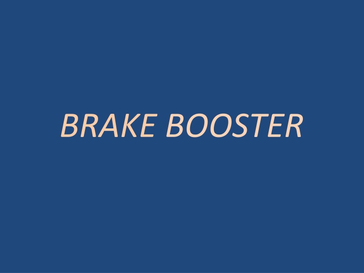 brake booster