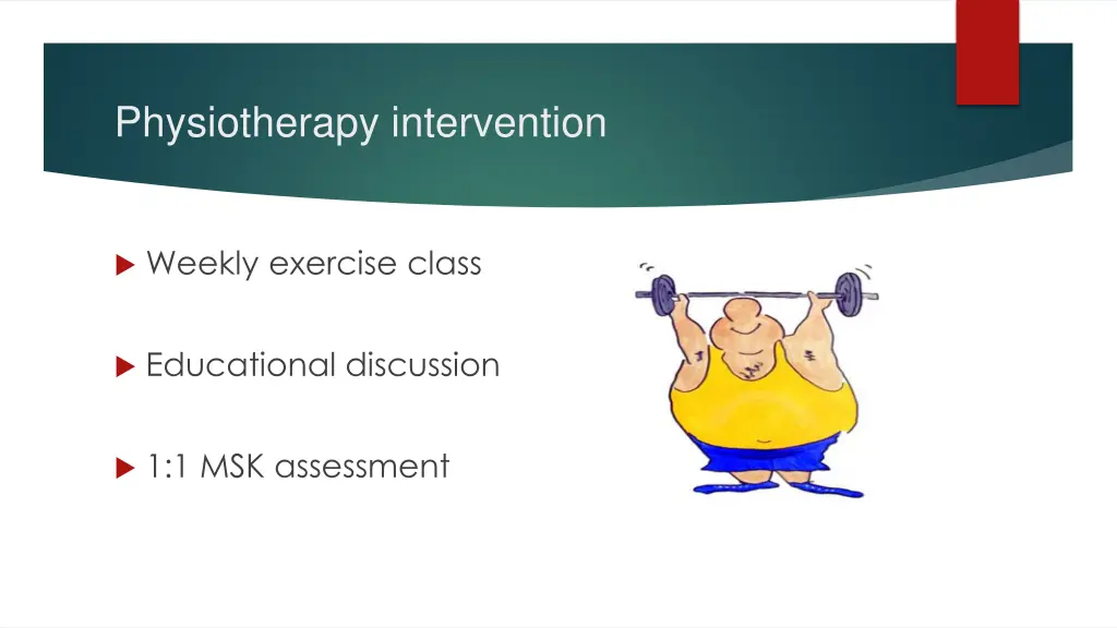 physiotherapy intervention