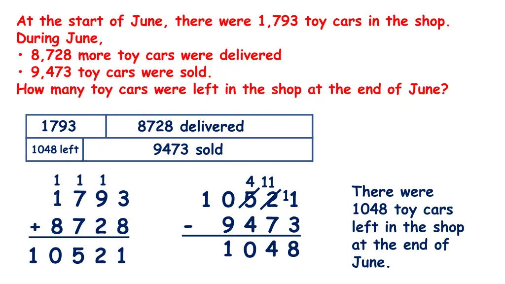 at the start of june there were 1 793 toy cars