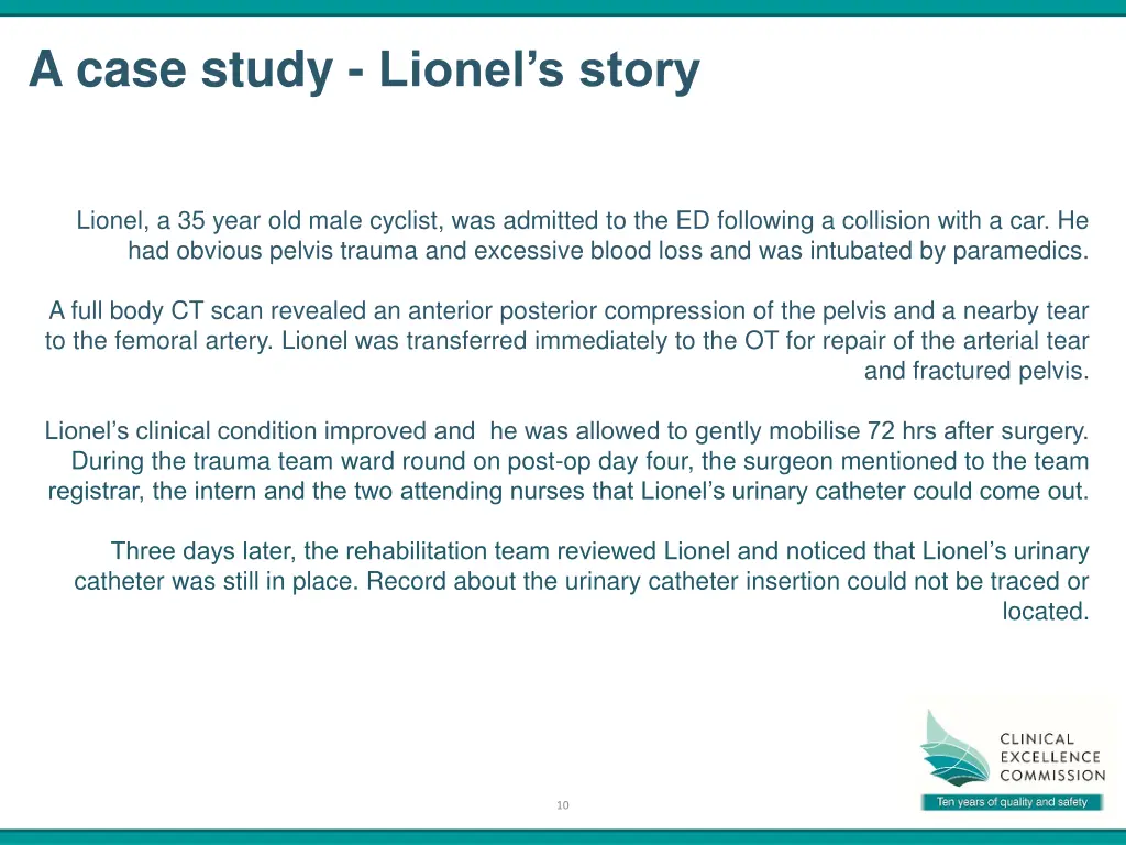 a case study lionel s story 1