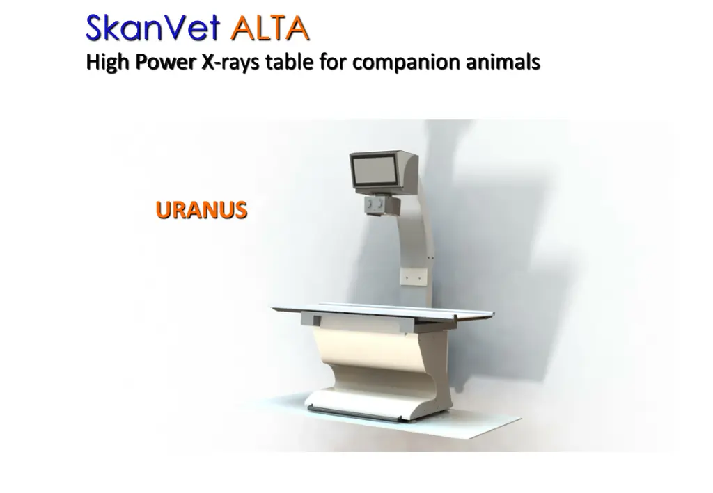 skanvet alta high power x rays table 7