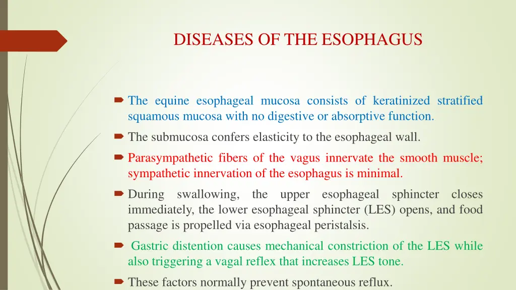 diseases of the esophagus