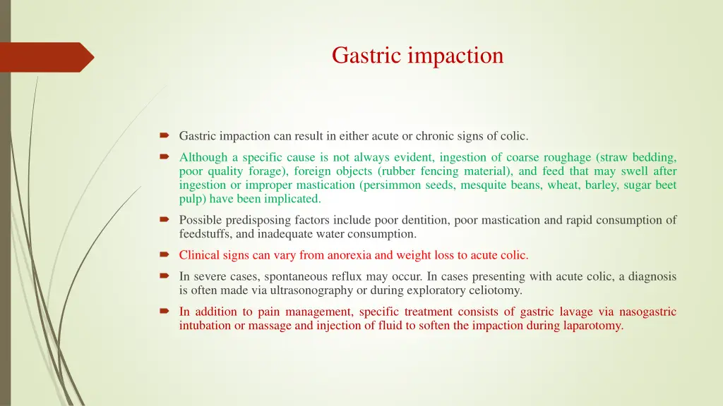 gastric impaction