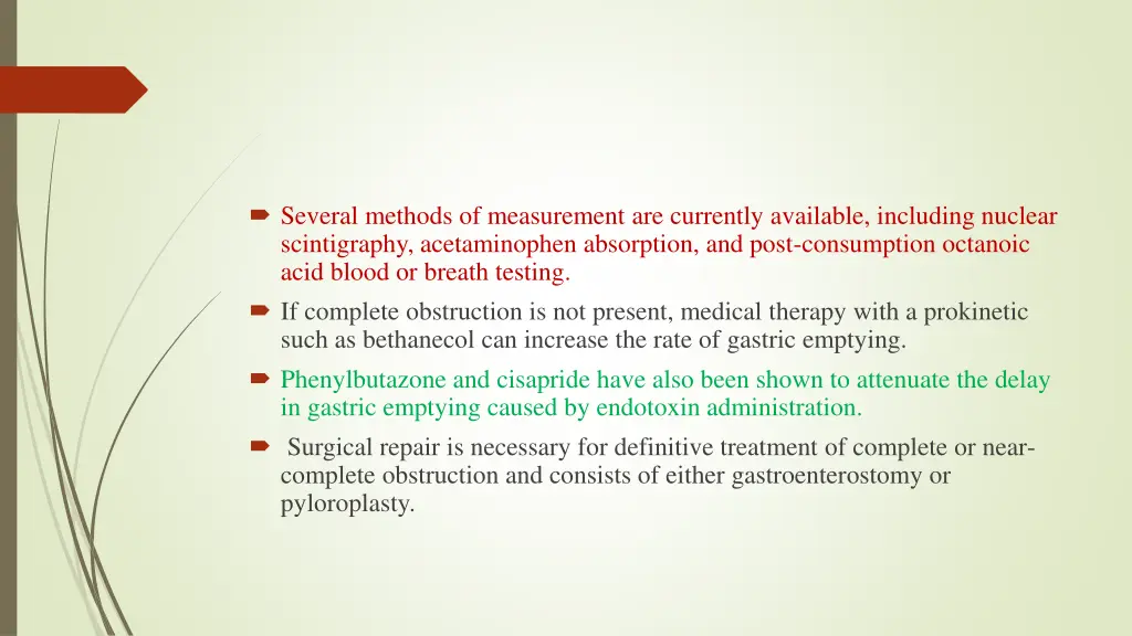 several methods of measurement are currently