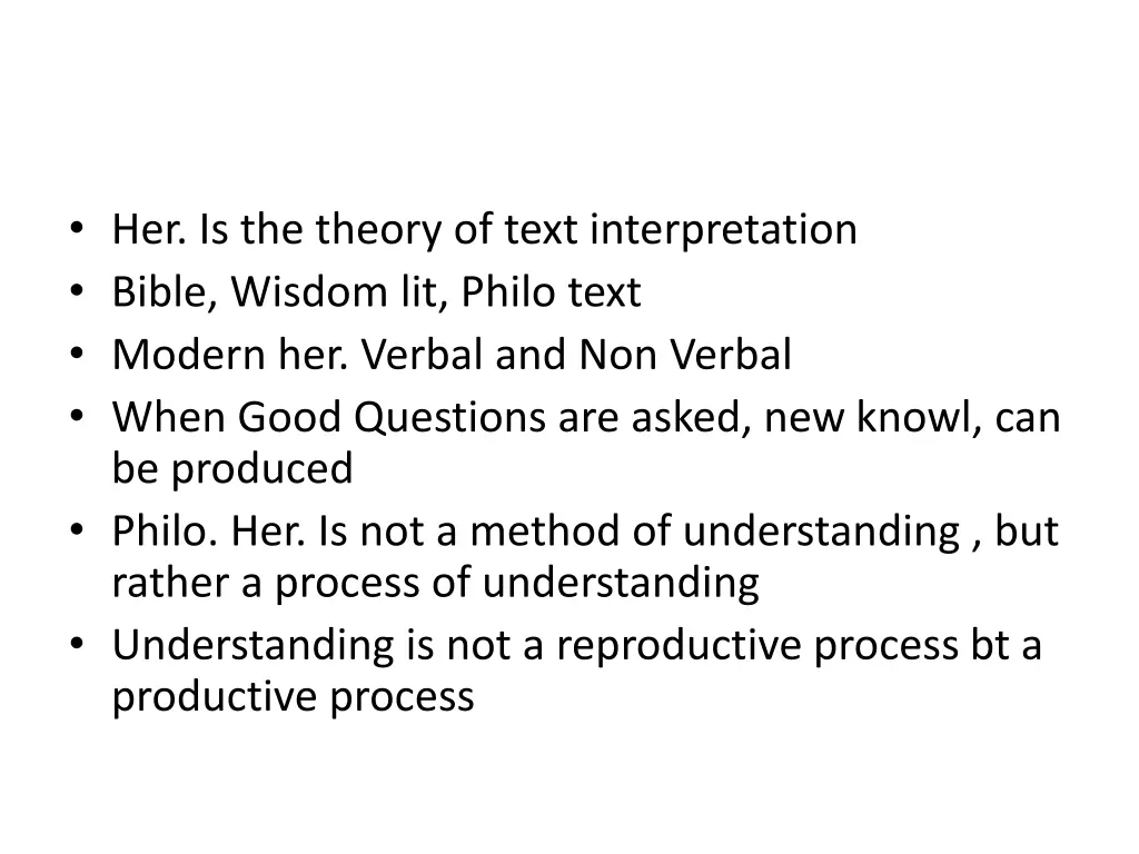 her is the theory of text interpretation bible