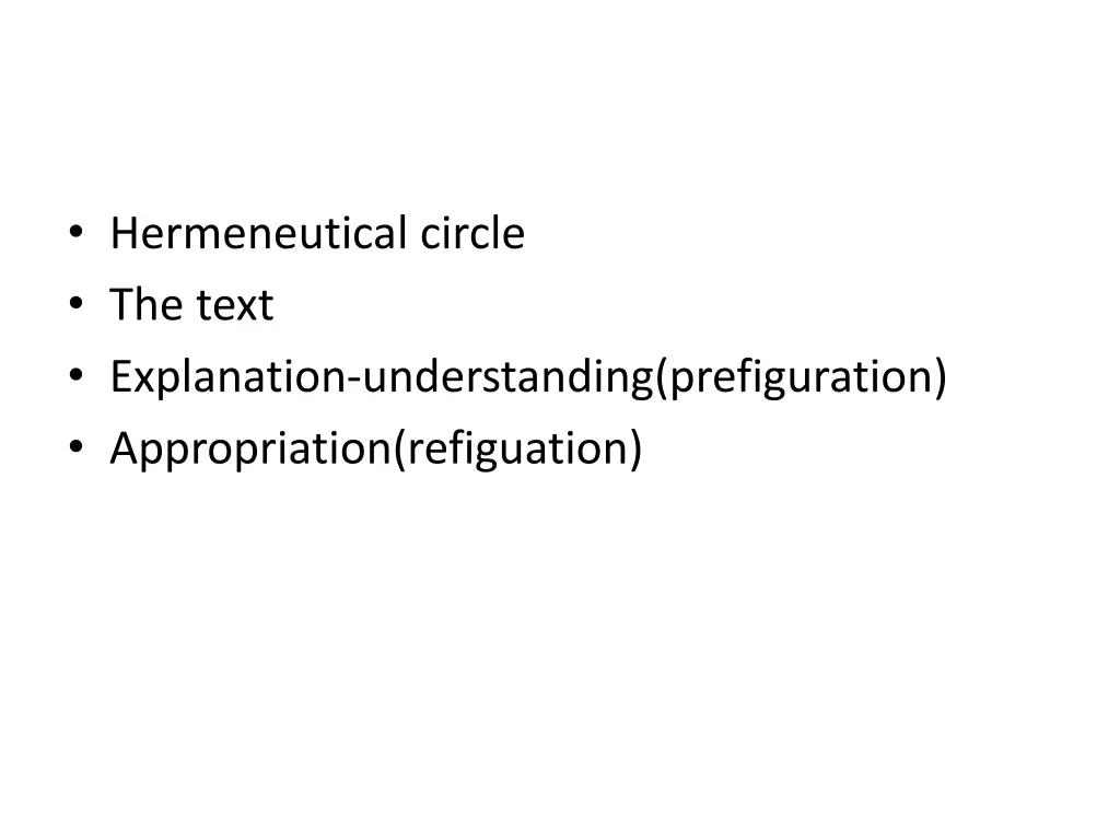 hermeneutical circle the text explanation