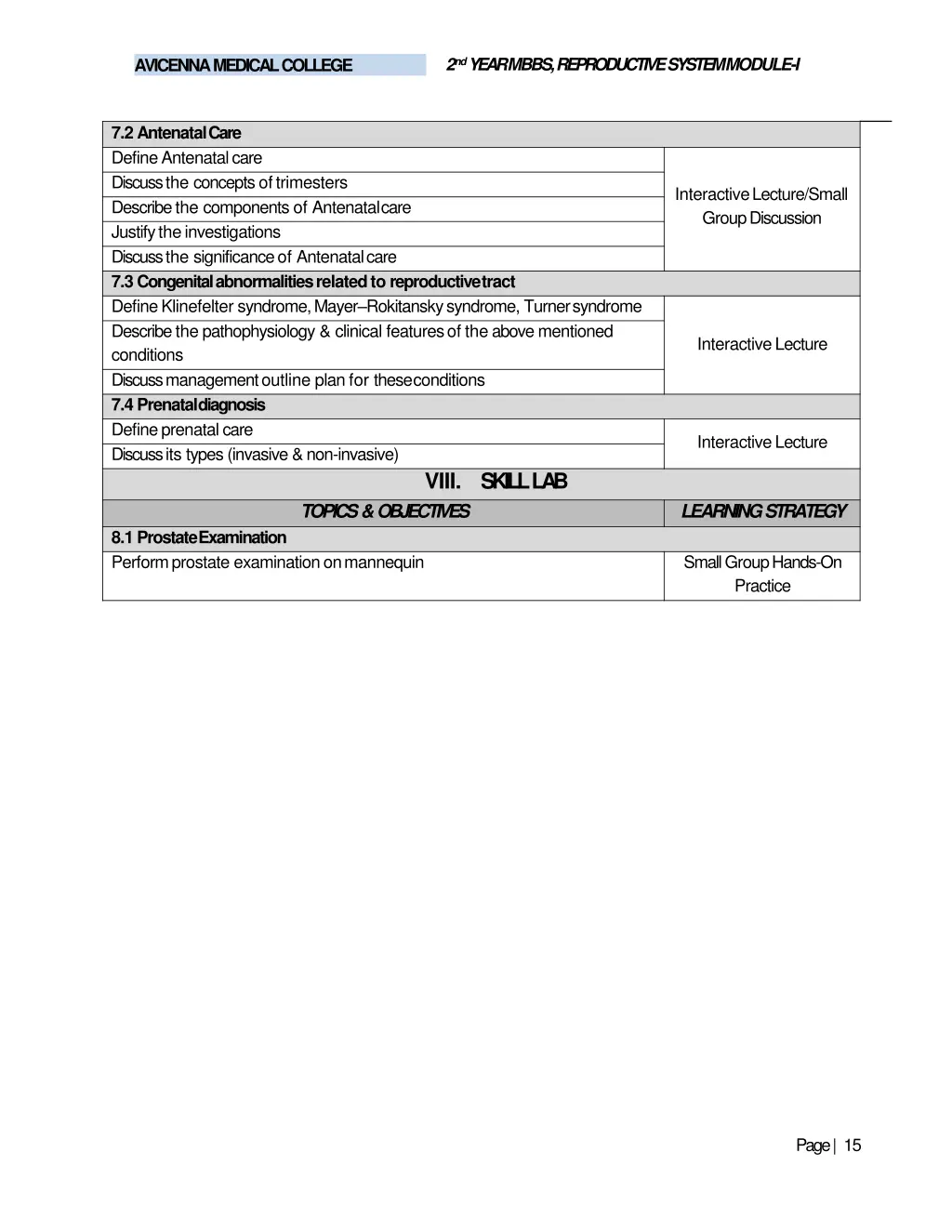 2 nd year mbbs reproductive systemmodule i 13