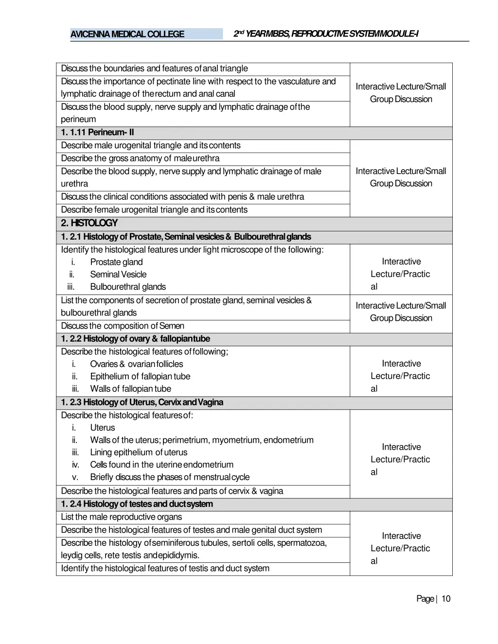 2 nd year mbbs reproductive systemmodule i 8