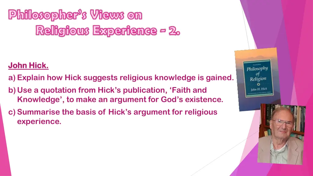 philosopher s views on religious experience 2 3