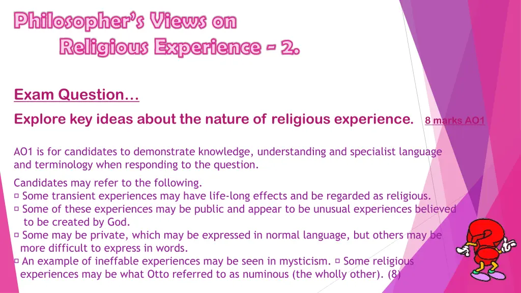 philosopher s views on religious experience 2 6