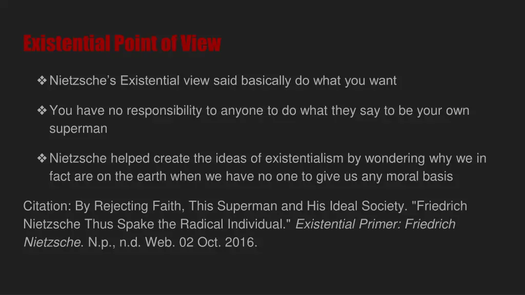 existential point of view