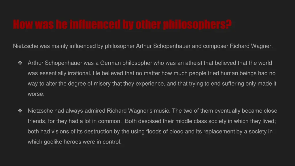 how was he influenced by other philosophers