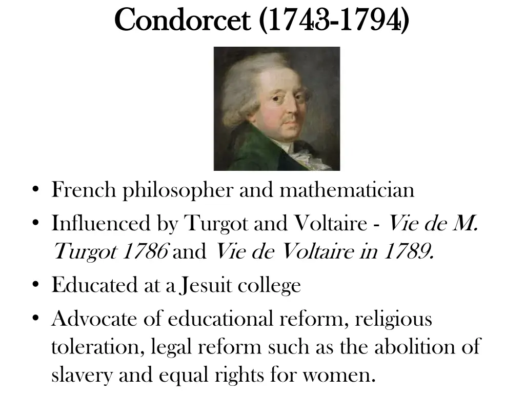 condorcet 1743 condorcet 1743 1794