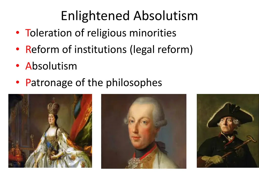 enlightened absolutism toleration of religious