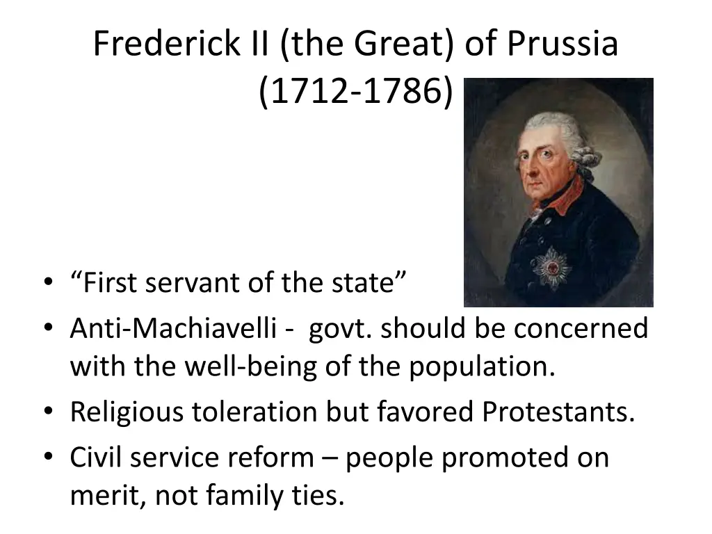 frederick ii the great of prussia 1712 1786