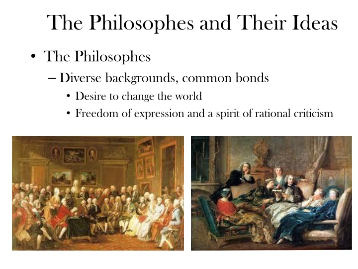 the philosophes and their ideas