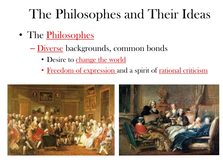 the philosophes and their ideas