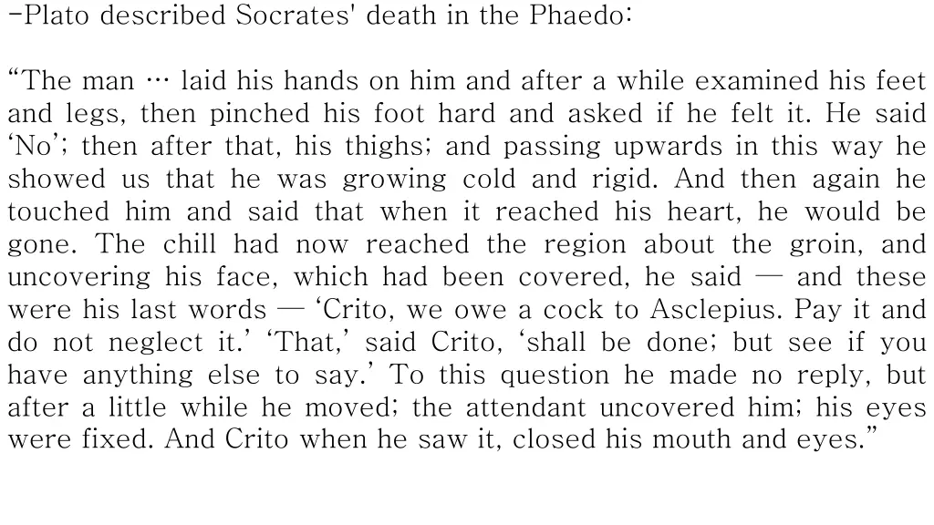 plato described socrates death in the phaedo