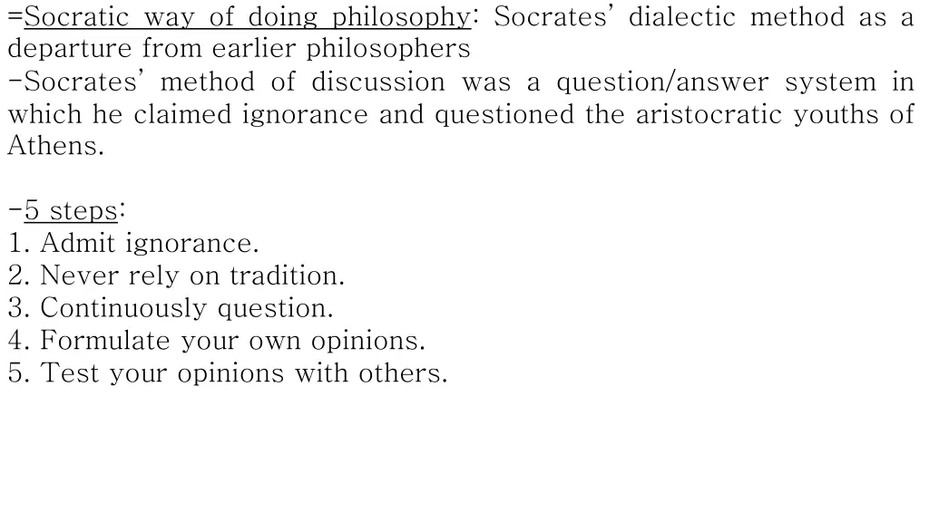 socratic way of doing philosophy socrates