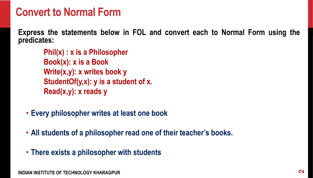 convert to normal form