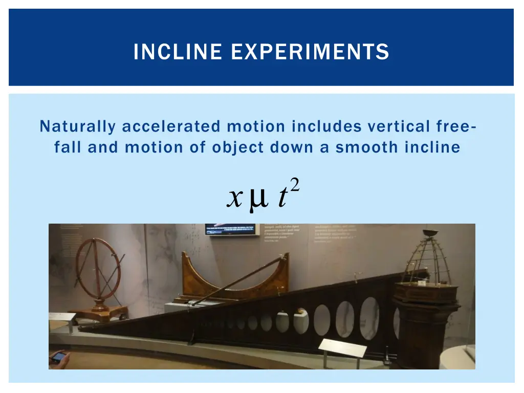 incline experiments