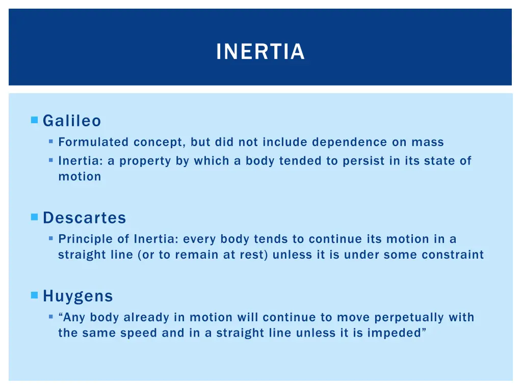 inertia