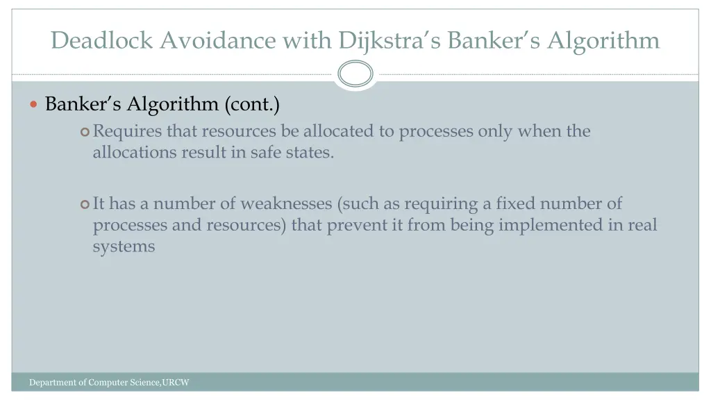 deadlock avoidance with dijkstra s banker 1