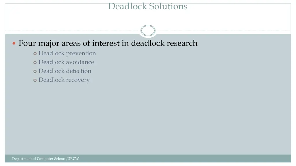 deadlock solutions