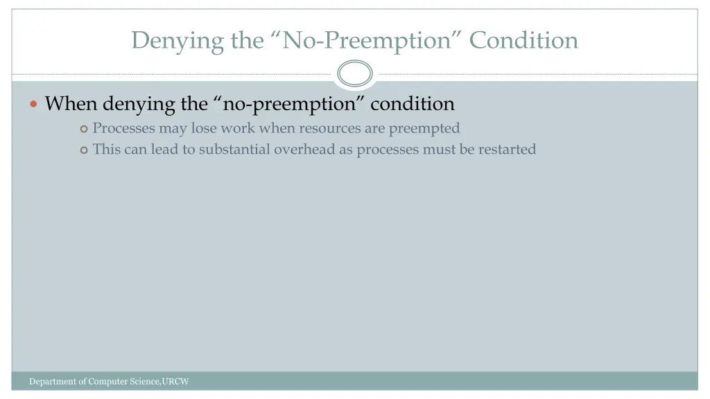 denying the no preemption condition