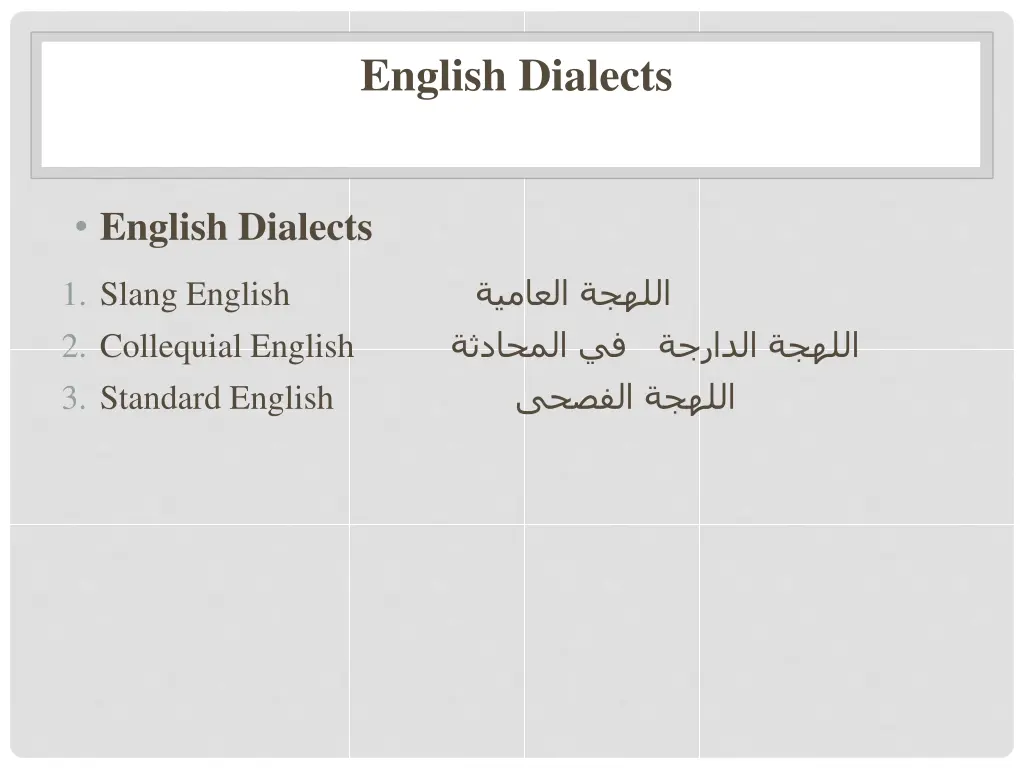 english dialects