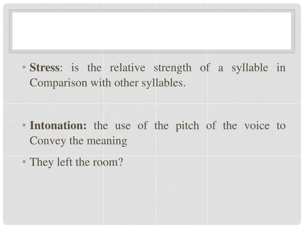 stress is the relative strength of a syllable