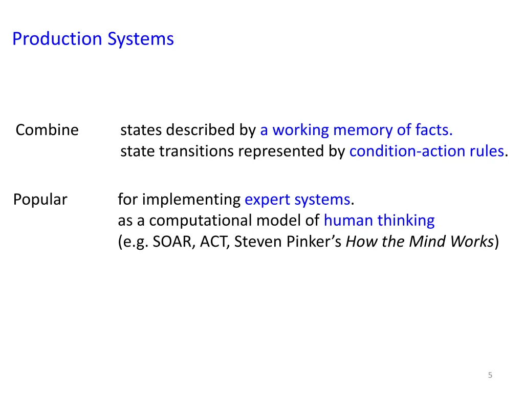 production systems