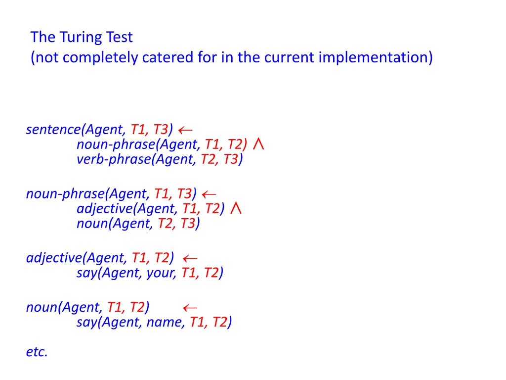 the turing test not completely catered