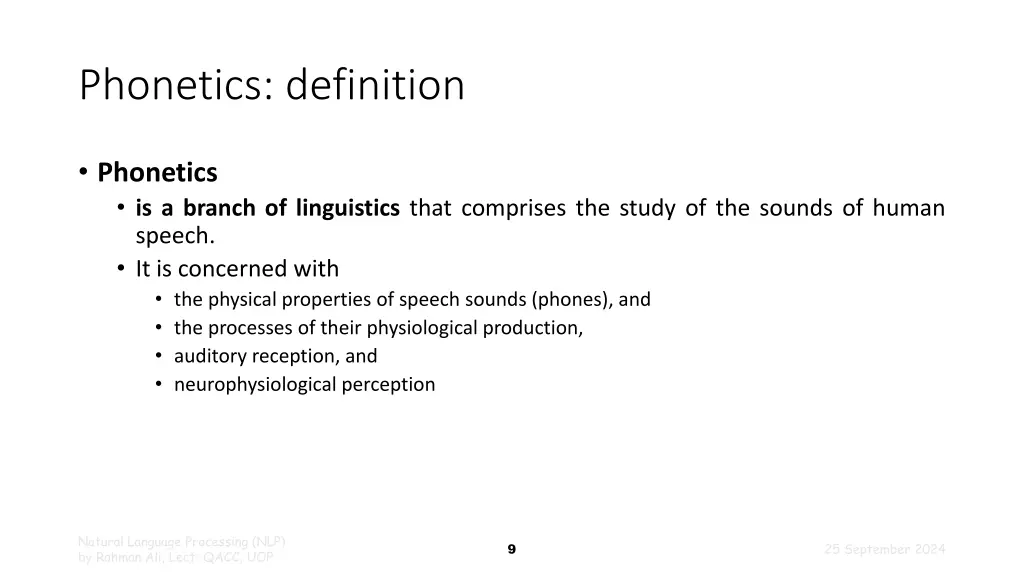 phonetics definition