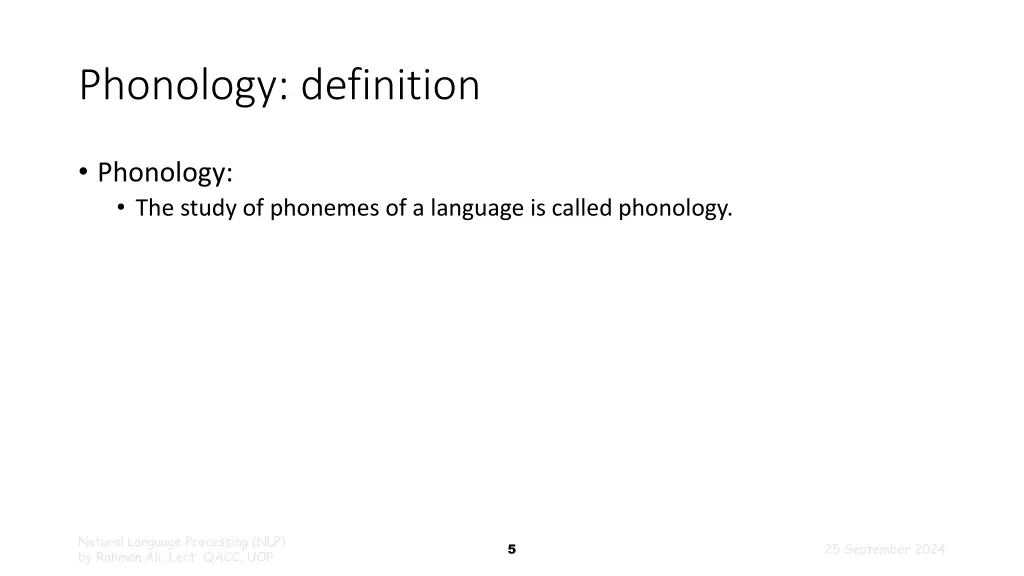 phonology definition 1