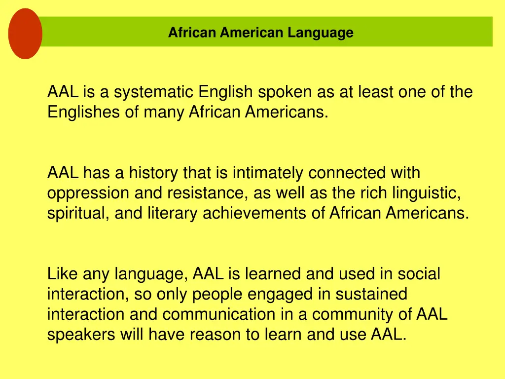 african american language