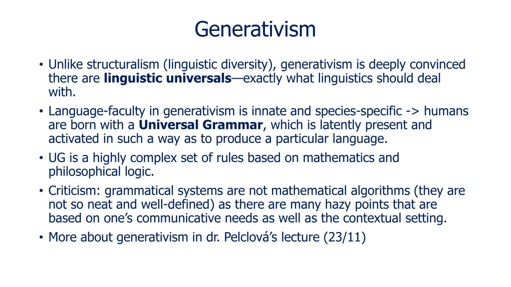 generativism 1