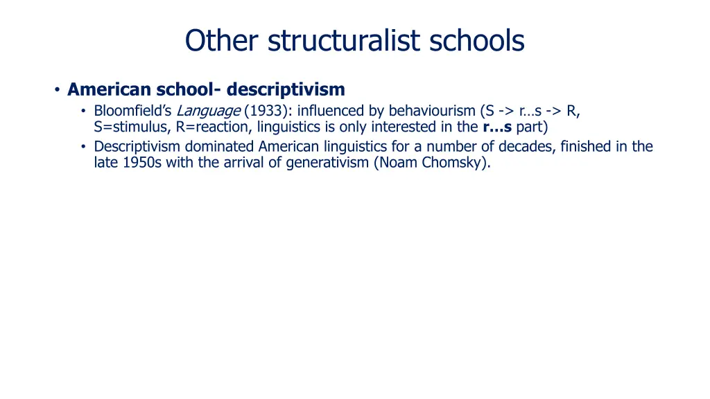 other structuralist schools 3