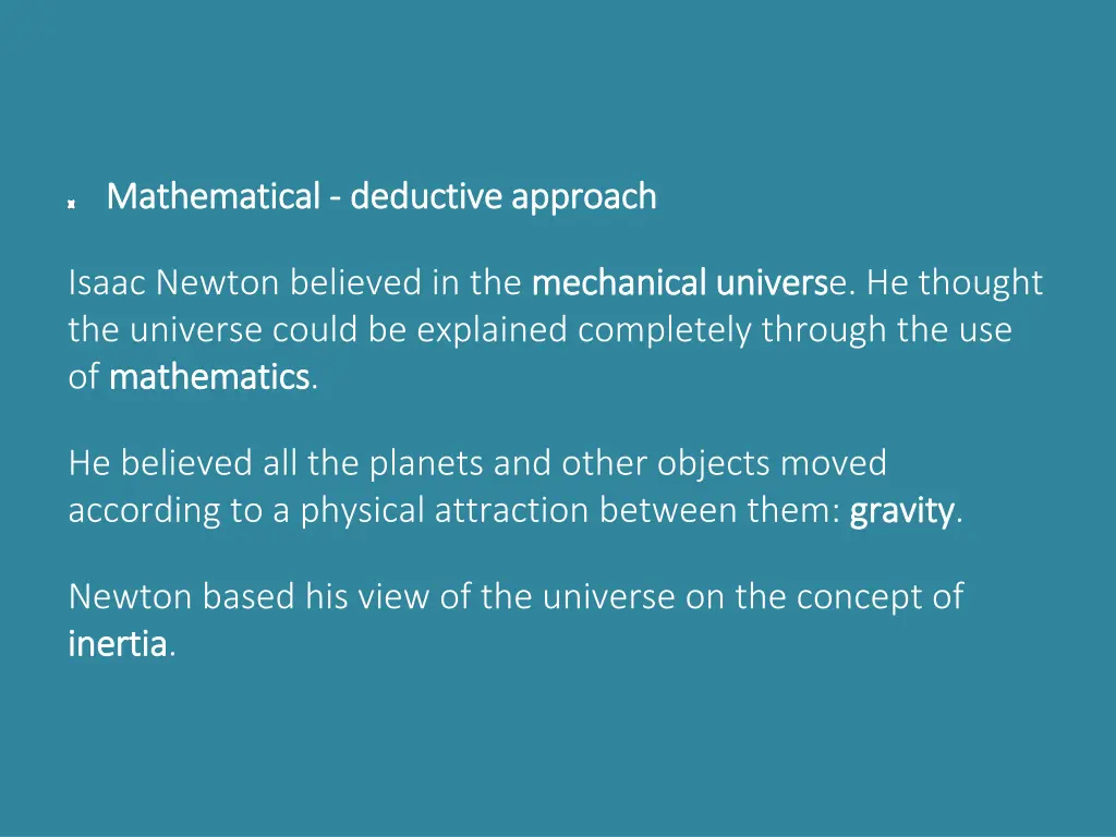 ma mathematical thematical deductive approach