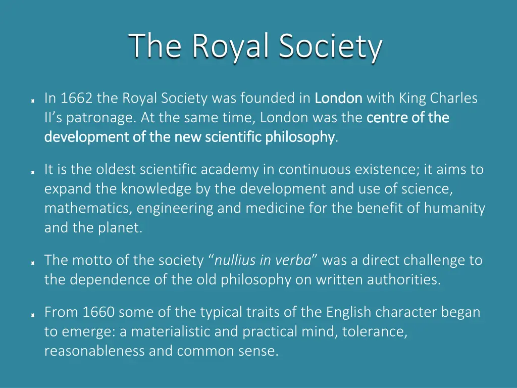 the royal society