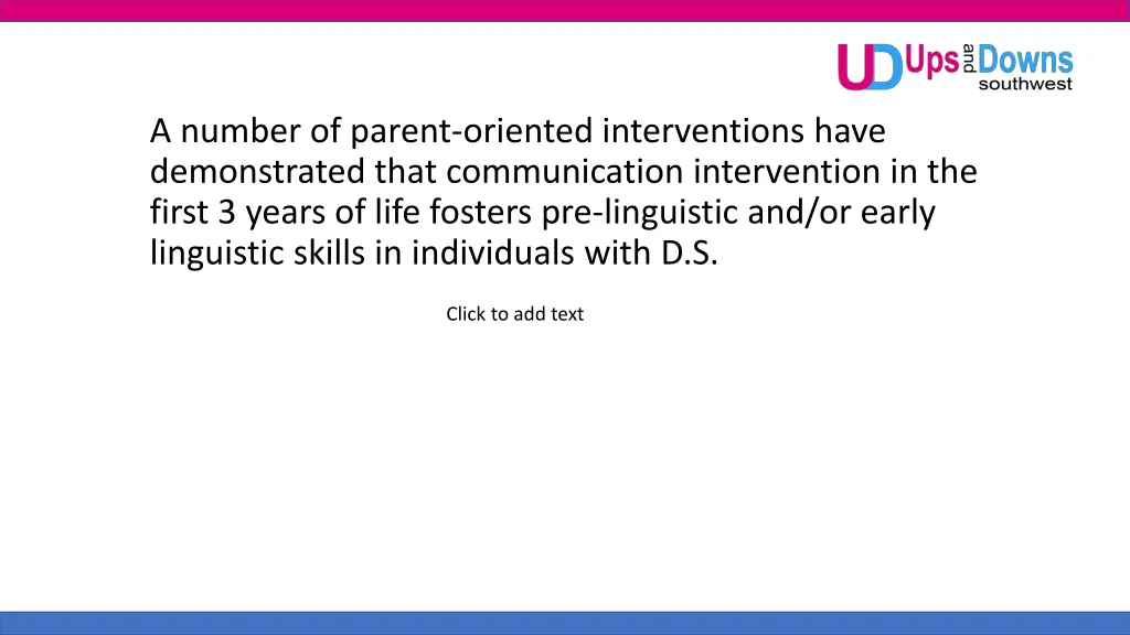 a number of parent oriented interventions have