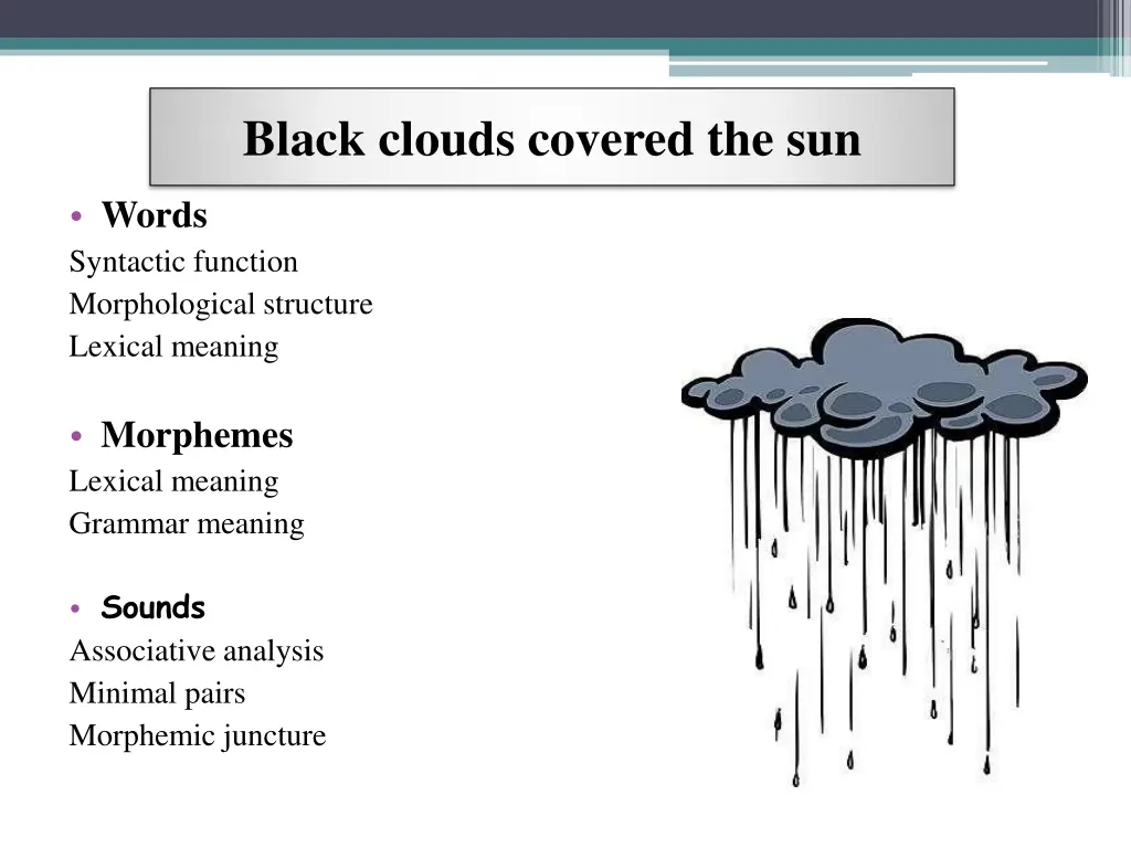 black clouds covered the sun