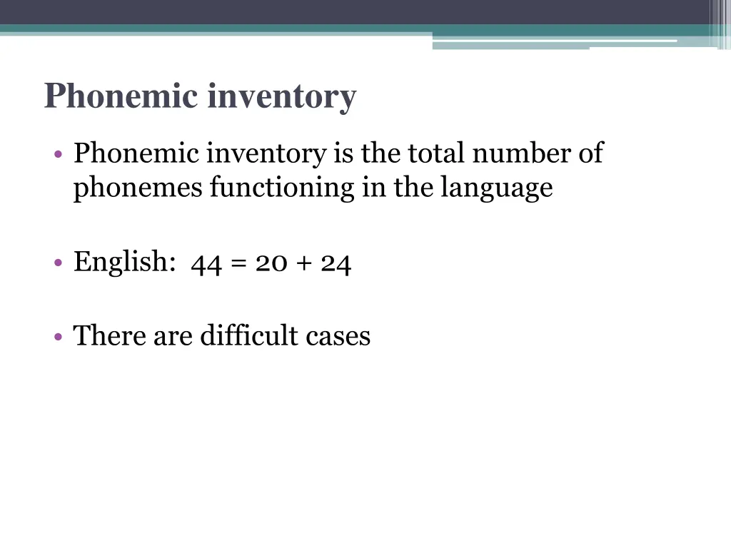 phonemic inventory