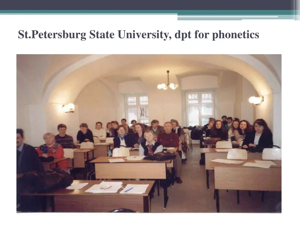 st petersburg state university dpt for phonetics